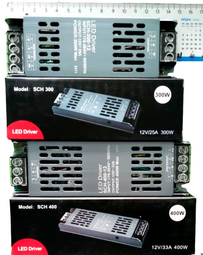 33A 12V 400W Ultra Slim TrafoYeni Nesil