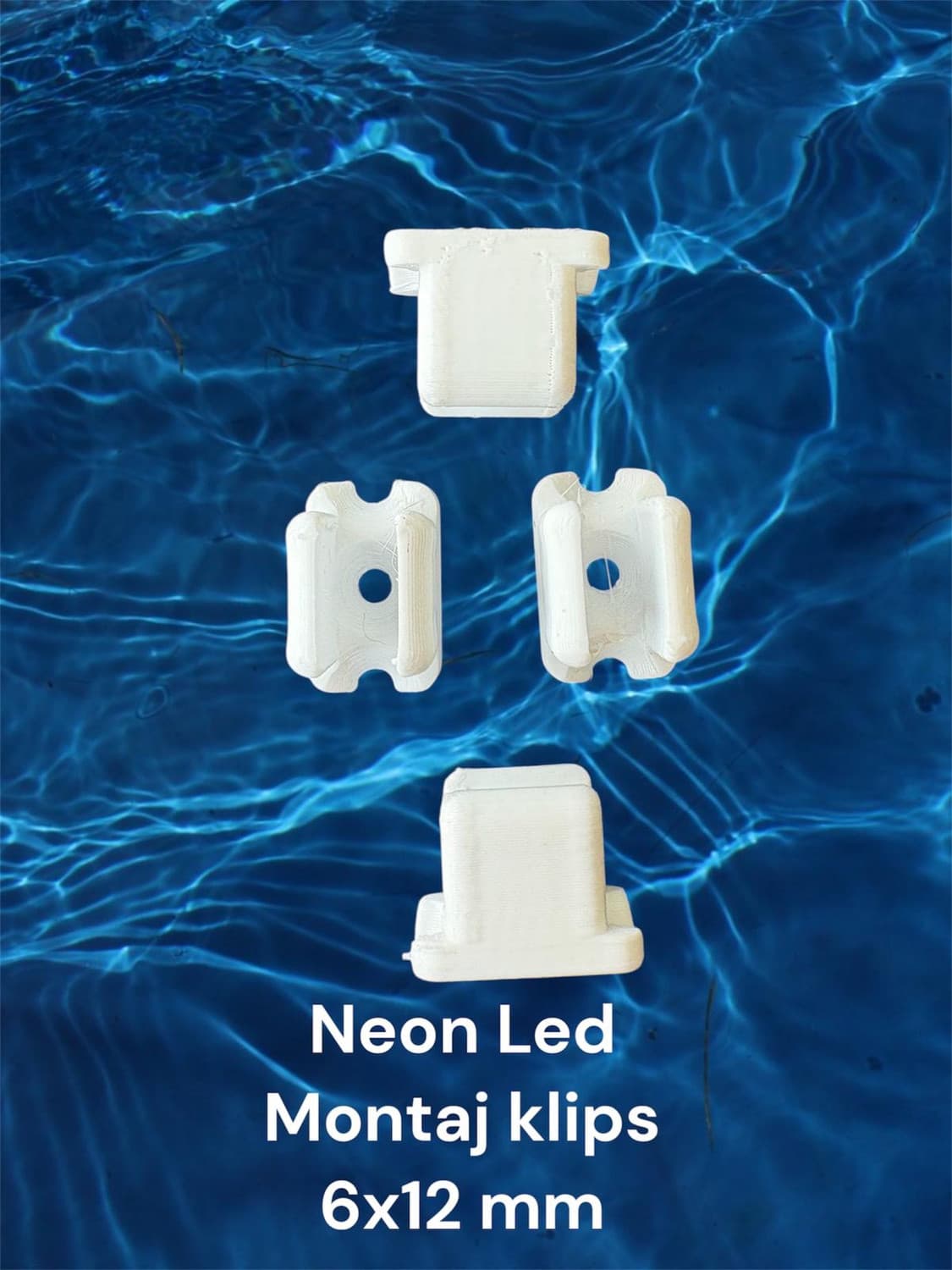 4x11mm Neon Led Montaj Klipsi 10 Adet