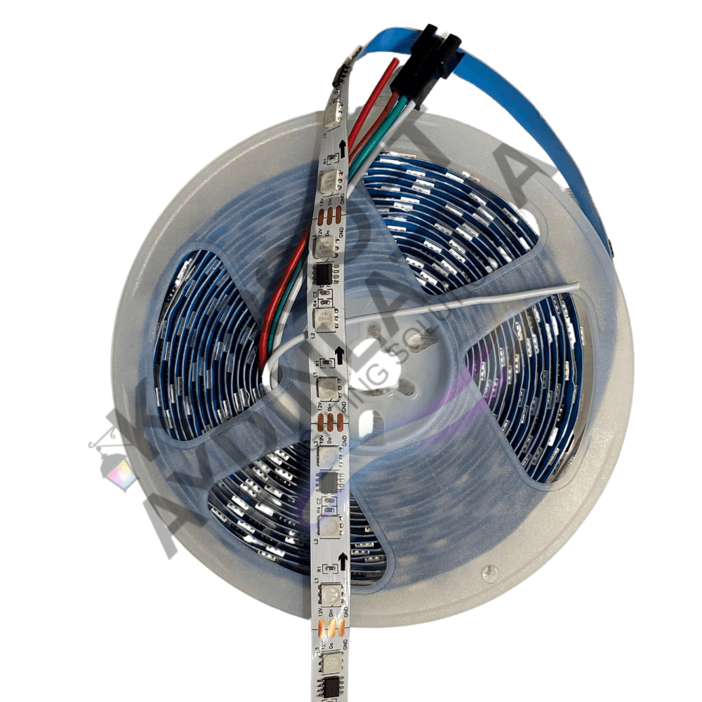 WS2811 IP20 RGB Pixel Şerit LED 12V – 5 Metre | 60 LED/m | Magic LED İç Mekan