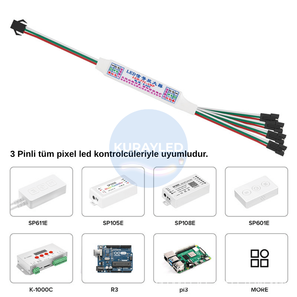 4 Port Pixel Led Sinyal Tekrarlayıcı & Amplifikatör (Repeater)